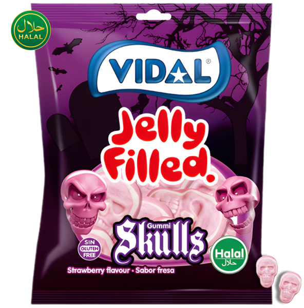 VIDAL - Jelly Filled Skulls HALAL 90g